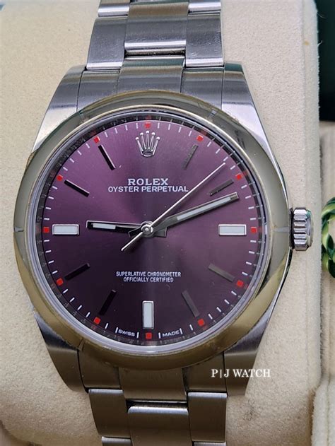 rolex oyster perpetual grape 39|rolex oyster perpetual price list.